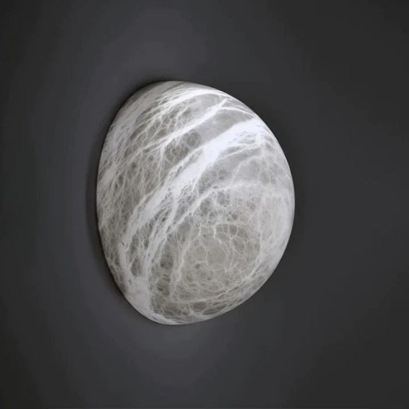 Alabaster Hemisphere Wall Sconce main view