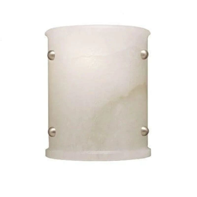 Alabaster Semi-Cylindrical Wall Sconce main view