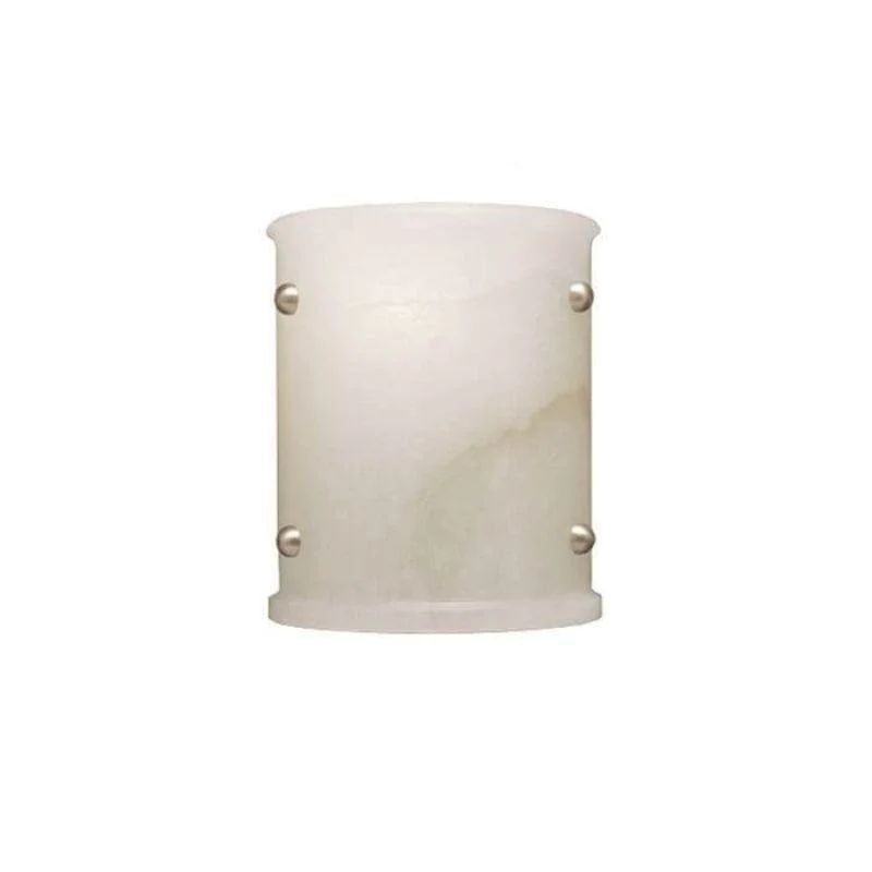 Alabaster Semi-Cylindrical Wall Sconce detail view