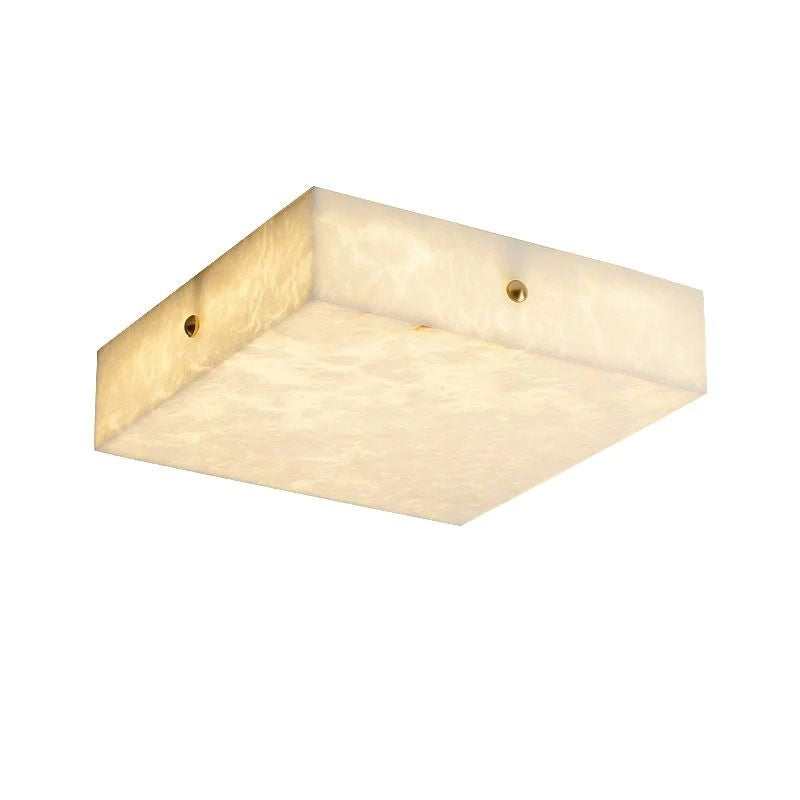Alabaster Square Flushmount detail view