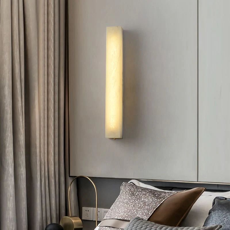 Alabaster Wall Sconce front view
