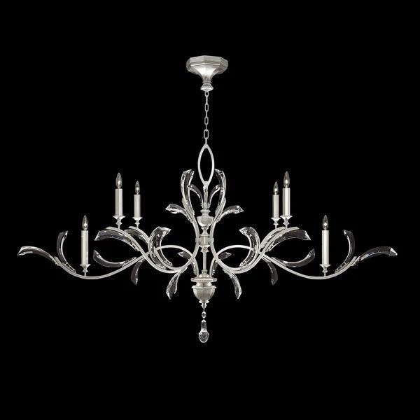 Alice Candle Oblong Chandelier 74" - product detail 7