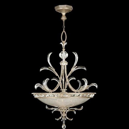Alice Candle Round Chandelier 44" in crystal