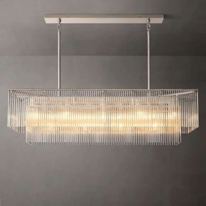 Amaro Rectangular Chandelier 54 inch detail view