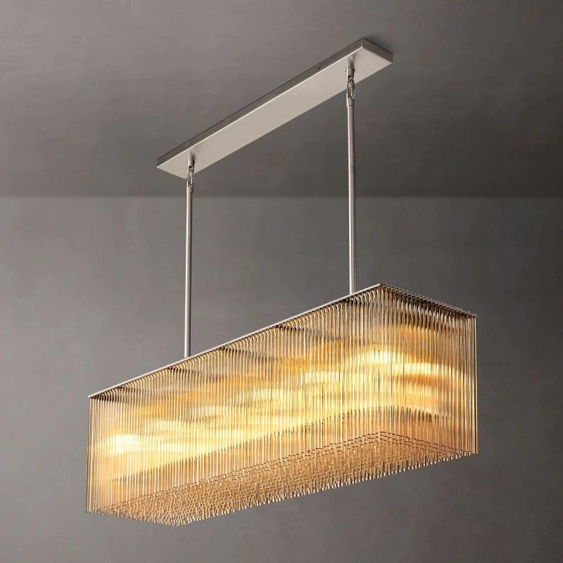 Amaro Rectangular Chandelier 54 inch detail view