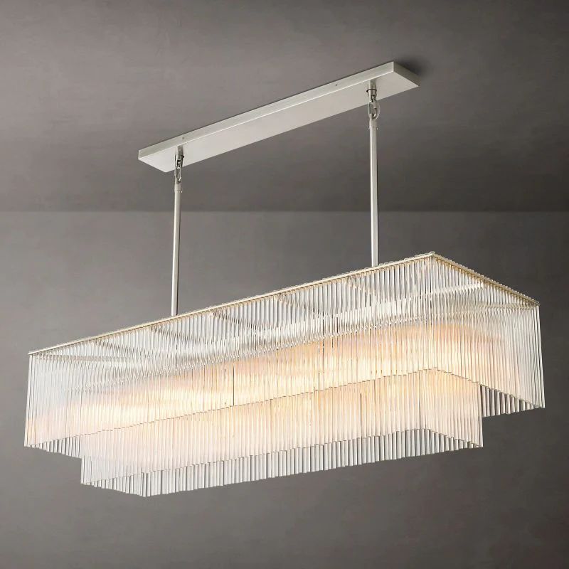 Amaro Rectangular Chandelier 54 inch front view