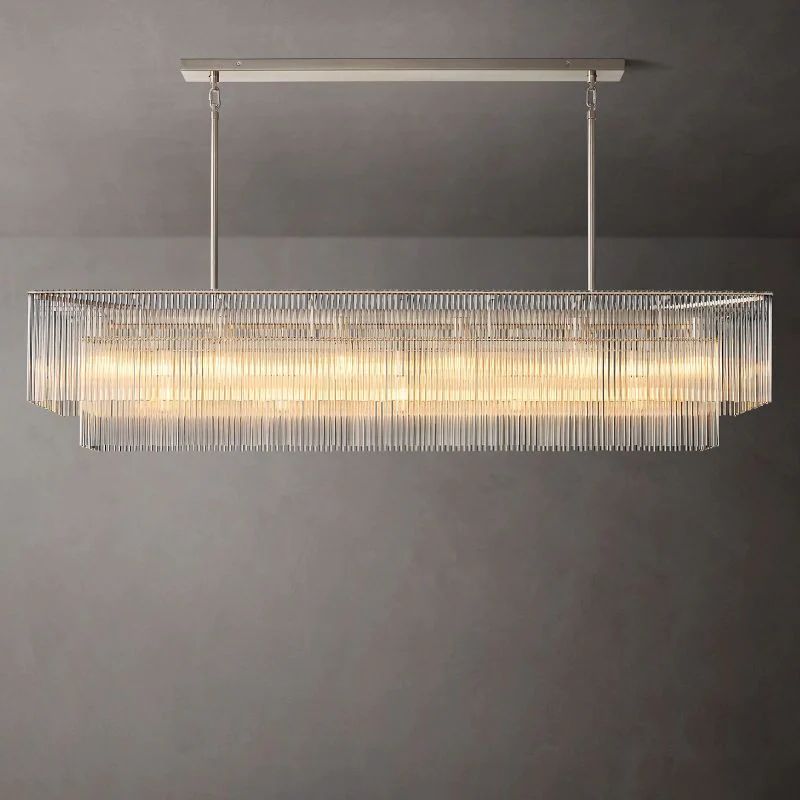 Amaro Rectangular Chandelier 72 inch detail view