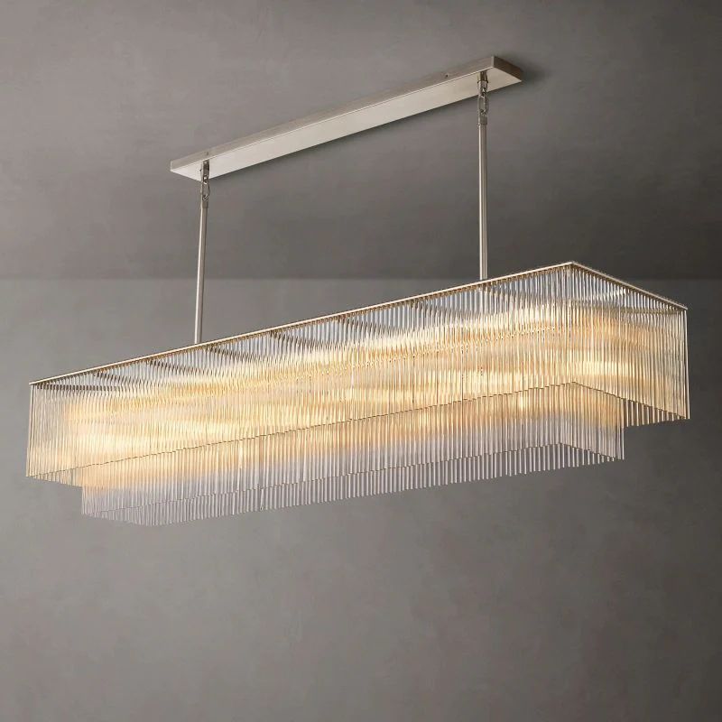 Amaro Rectangular Chandelier 72 inch front view
