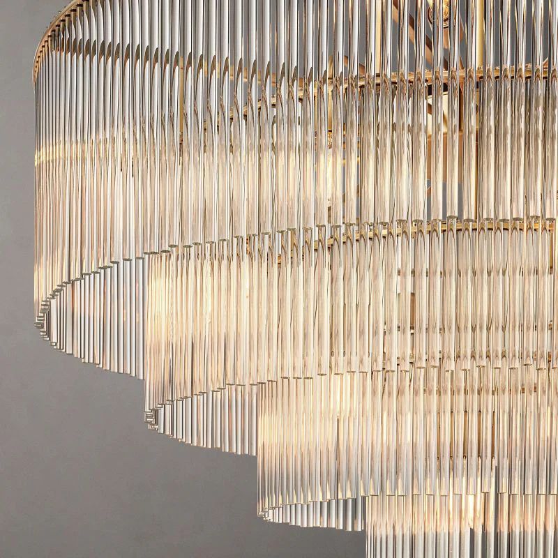 Amaro Round Chandelier 36 inch angled view