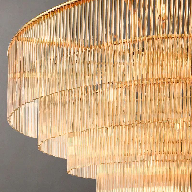Amaro Round Chandelier 60 inch angled view