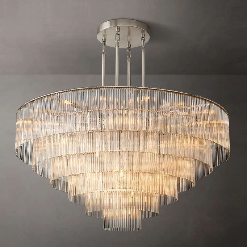 Amaro Round Chandelier 60 inch front view