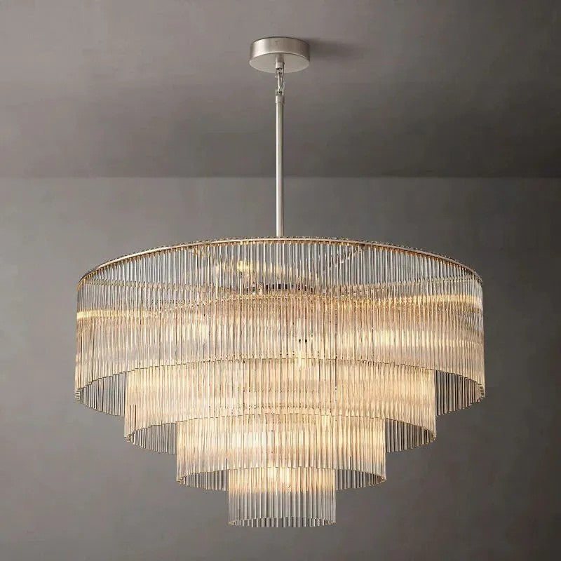 Amadeo Round Glass Chandelier 40" - detail 2