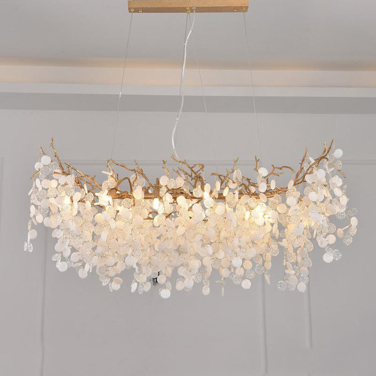 American Creative Brass Branch Chandelier brass finish main view