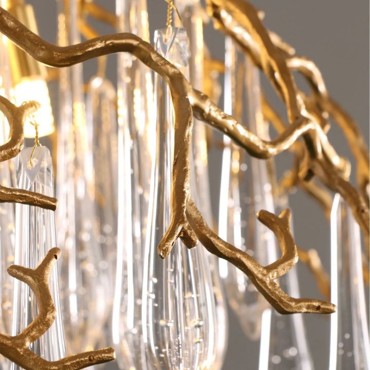 Aqua Dome Glass Branch Chandelier - detail 13