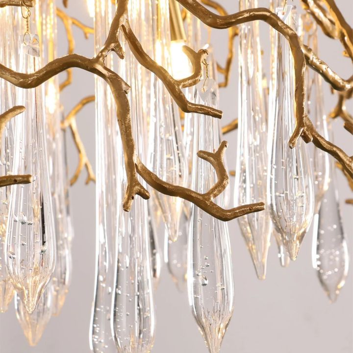 Aqua Dome Glass Branch Chandelier - detail 12