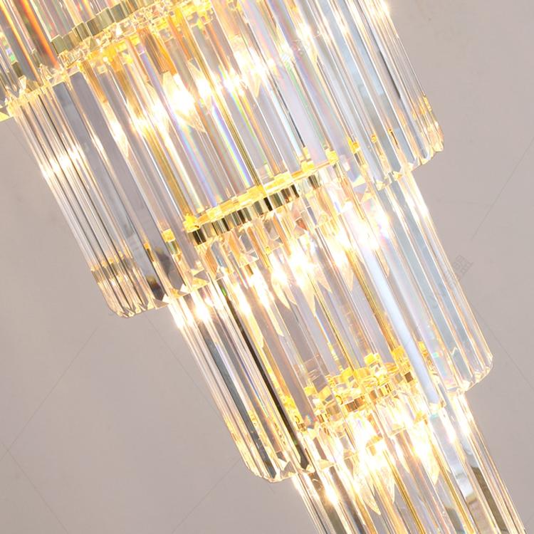 Bastian Multiple Tier Crystal Chandelier detail view