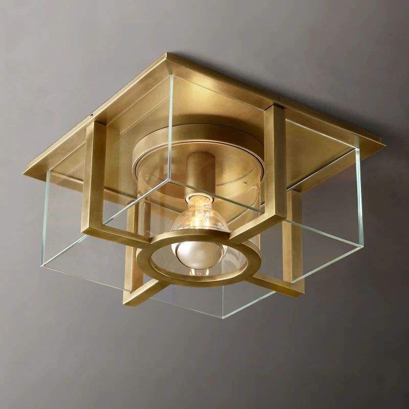 Bass Square Flushmount front view