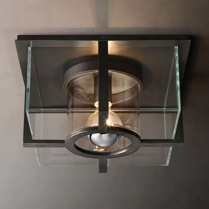 Bass Square Flushmount angled view