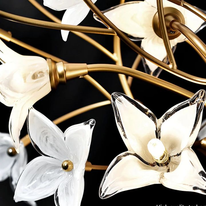 Begonia Branch Living Room Chandelier - detail 9