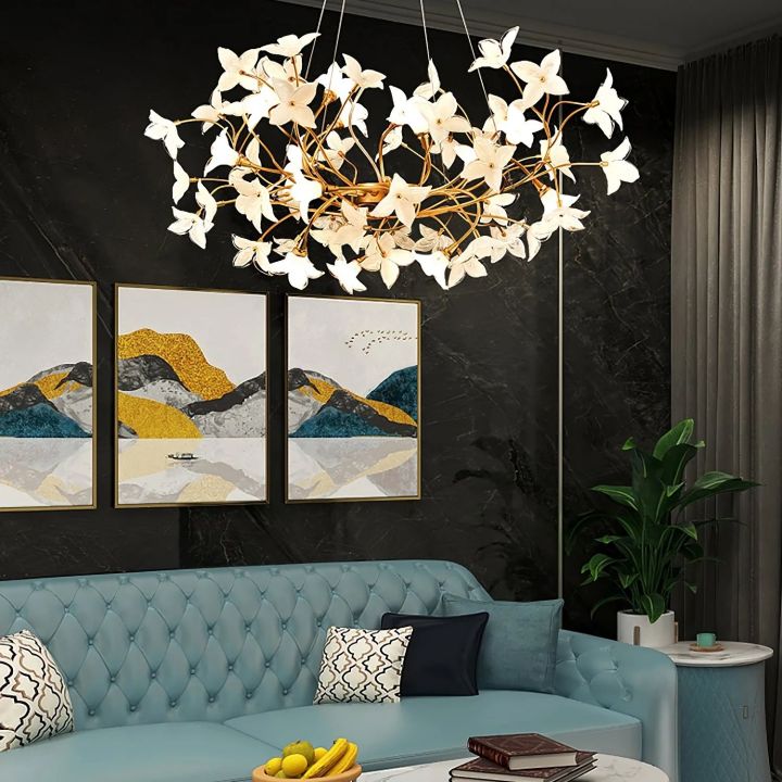Begonia Branch Living Room Chandelier - detail 7