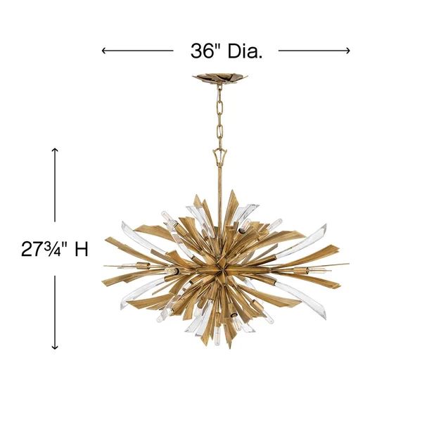 Bergamots 13-Light Crystal Chandelier - detail 4