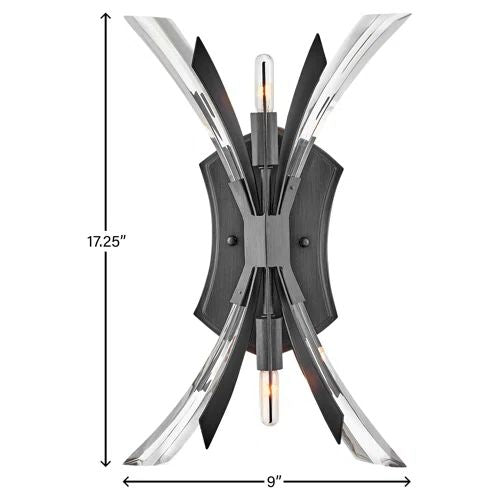 Bergamots 2-Light Wall Sconce for Bedroom - product detail 2