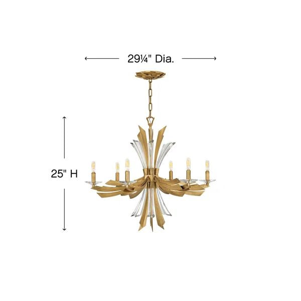 Bergamots 6-Light Chandelier - detail 11