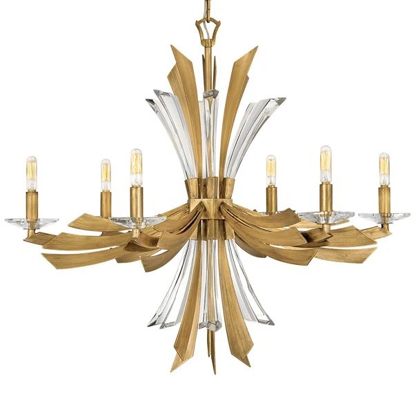 Bergamots 6-Light Chandelier in crystal