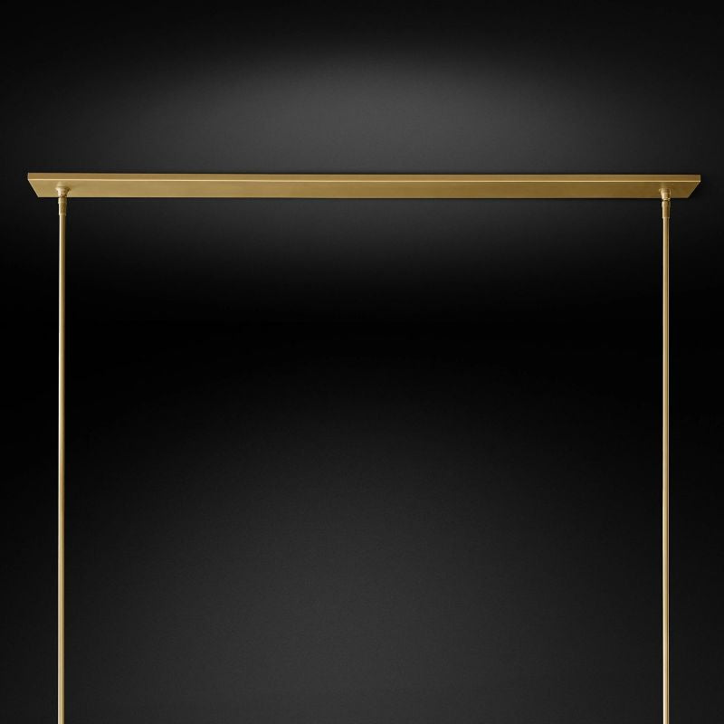 Felix Blown Glass Linear Chandelier 59 inch detail view