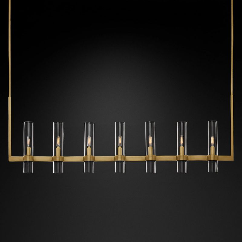 Felix Blown Glass Linear Chandelier 59 inch main view
