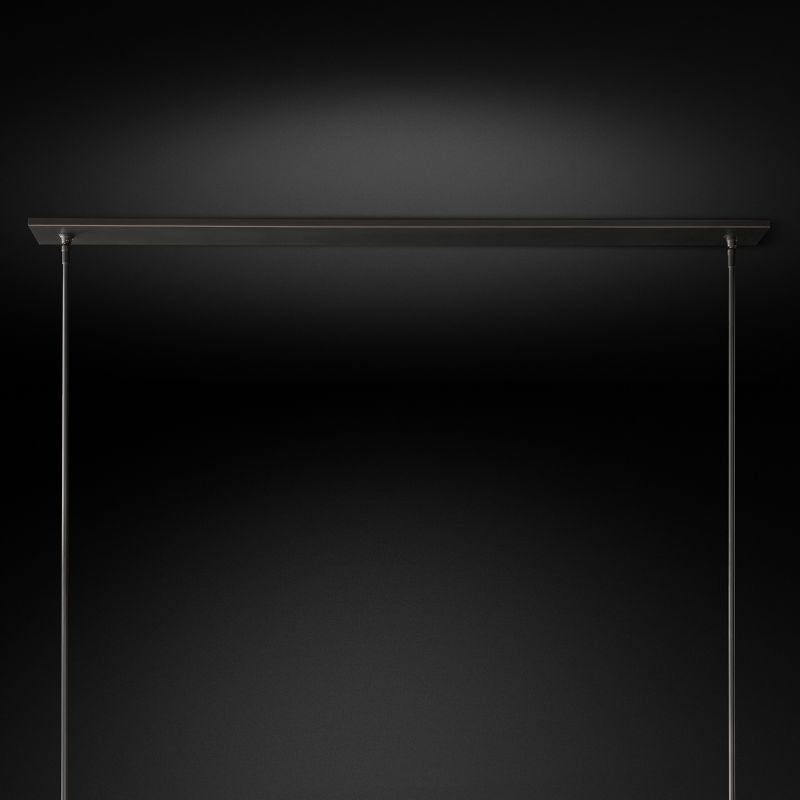 Felix Blown Glass Linear Chandelier 59 inch detail view