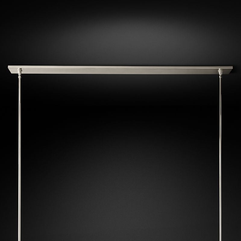 Felix Blown Glass Linear Chandelier 59 inch detail view