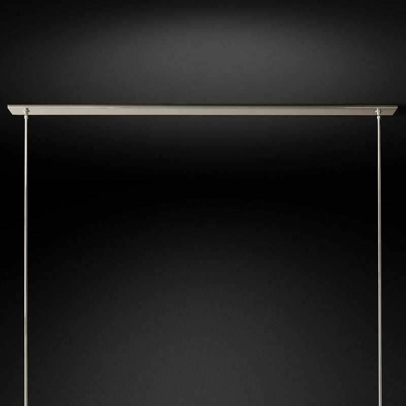 Felix Blown Glass Linear Chandelier 71 inch detail view