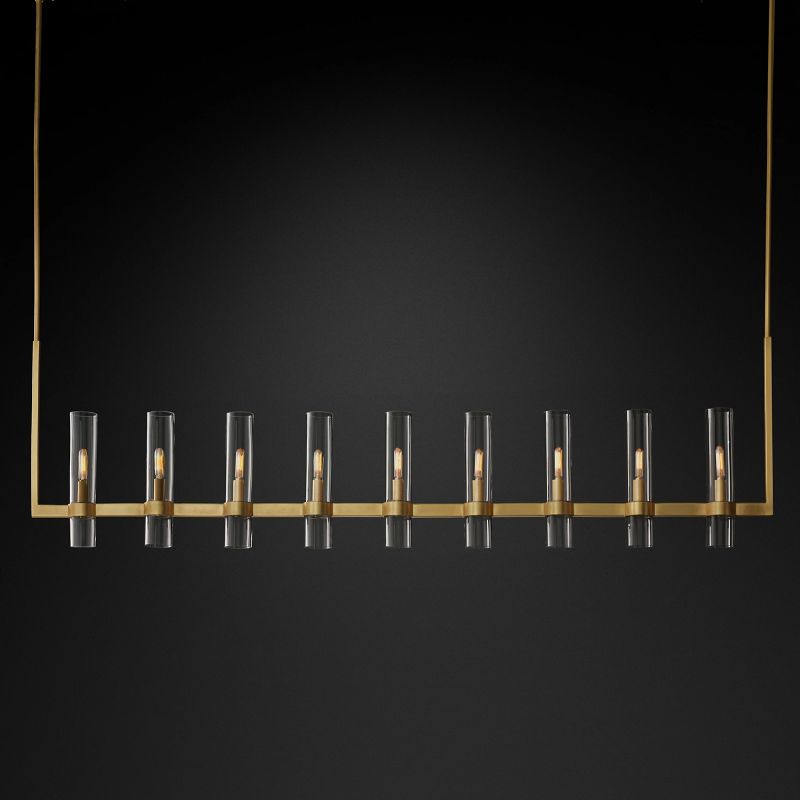 Felix Blown Glass Linear Chandelier 71 inch main view