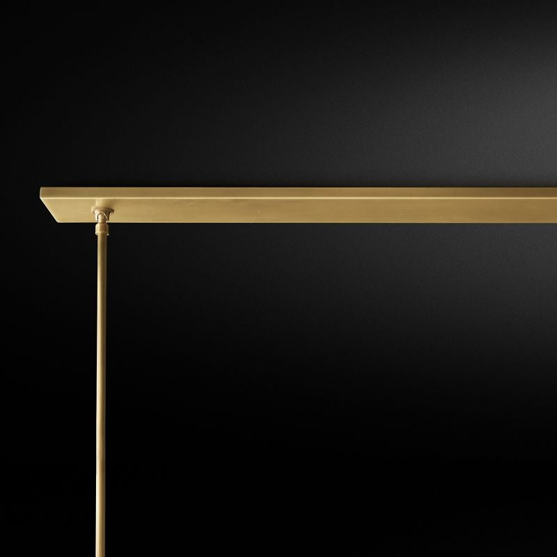 Felix Blown Glass Linear Chandelier 71 inch detail view