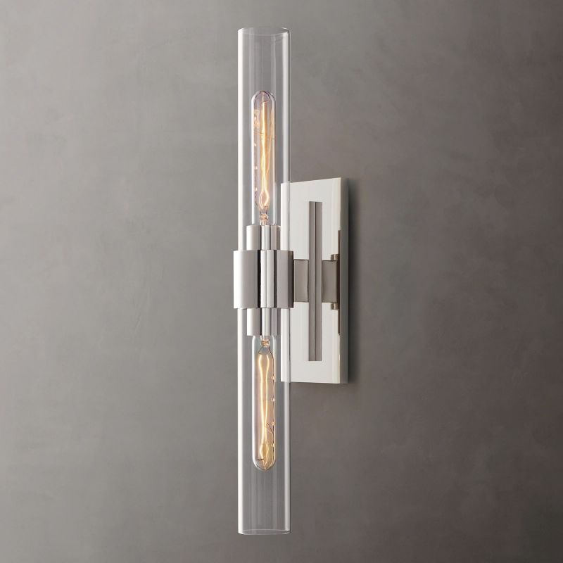Felix Blown Glass Linear Sconce detail view