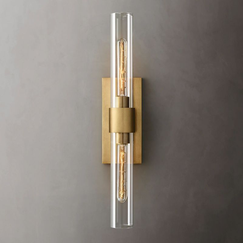 Felix Blown Glass Linear Sconce front view