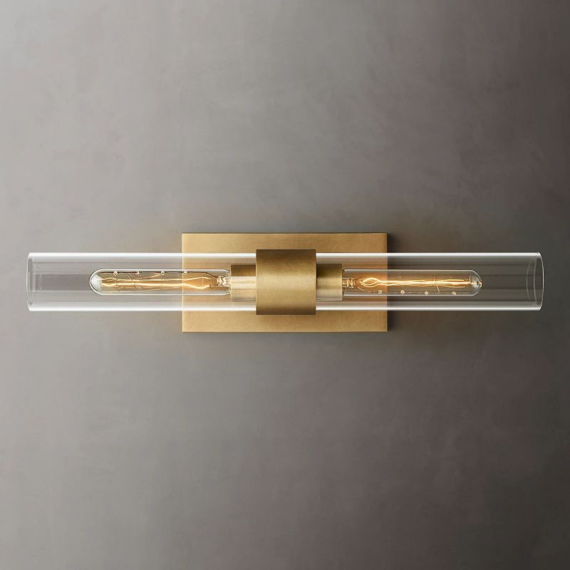 Felix Blown Glass Linear Sconce detail view