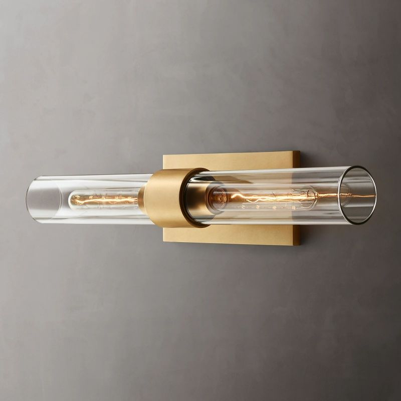 Felix Blown Glass Linear Sconce angled view