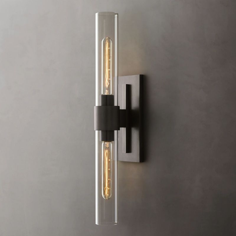 Felix Blown Glass Linear Sconce detail view