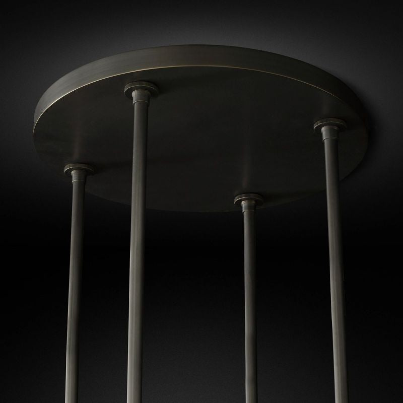 Felix Blown Glass Round Chandelier 36 inch detail view