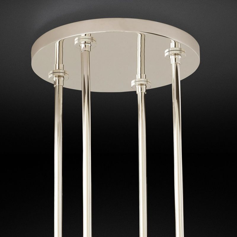 Felix Blown Glass Round Chandelier 36 inch detail view