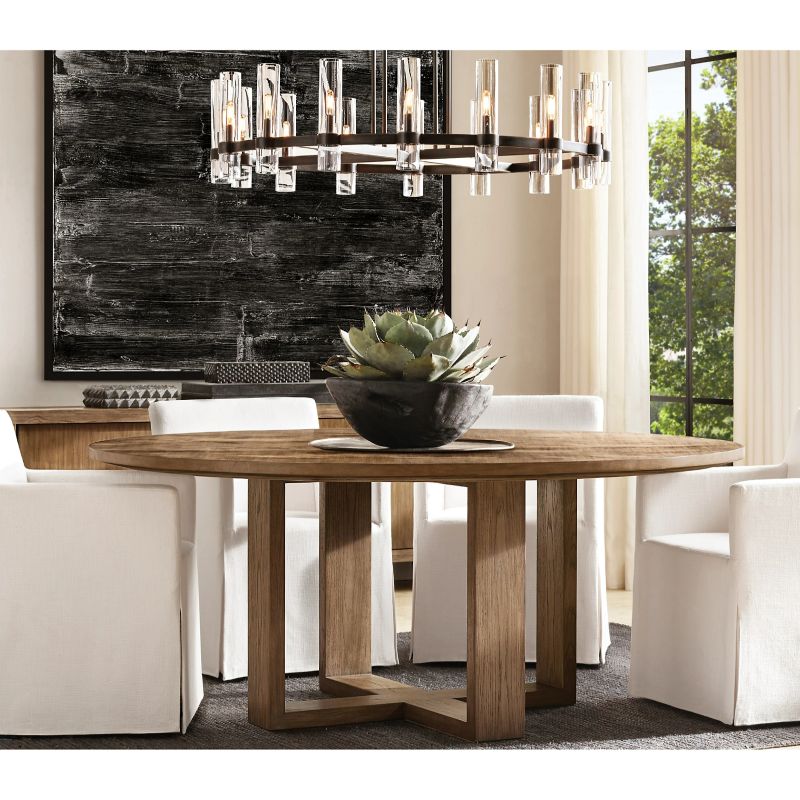 Felix Blown Glass Round Chandelier 48 inch detail view