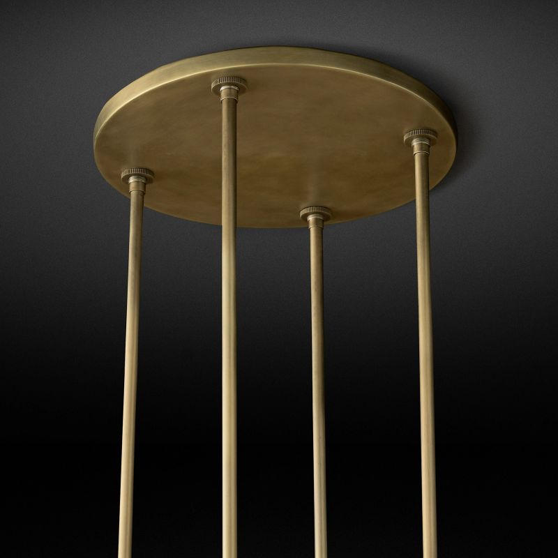 Felix Blown Glass Round Chandelier 48 inch detail view