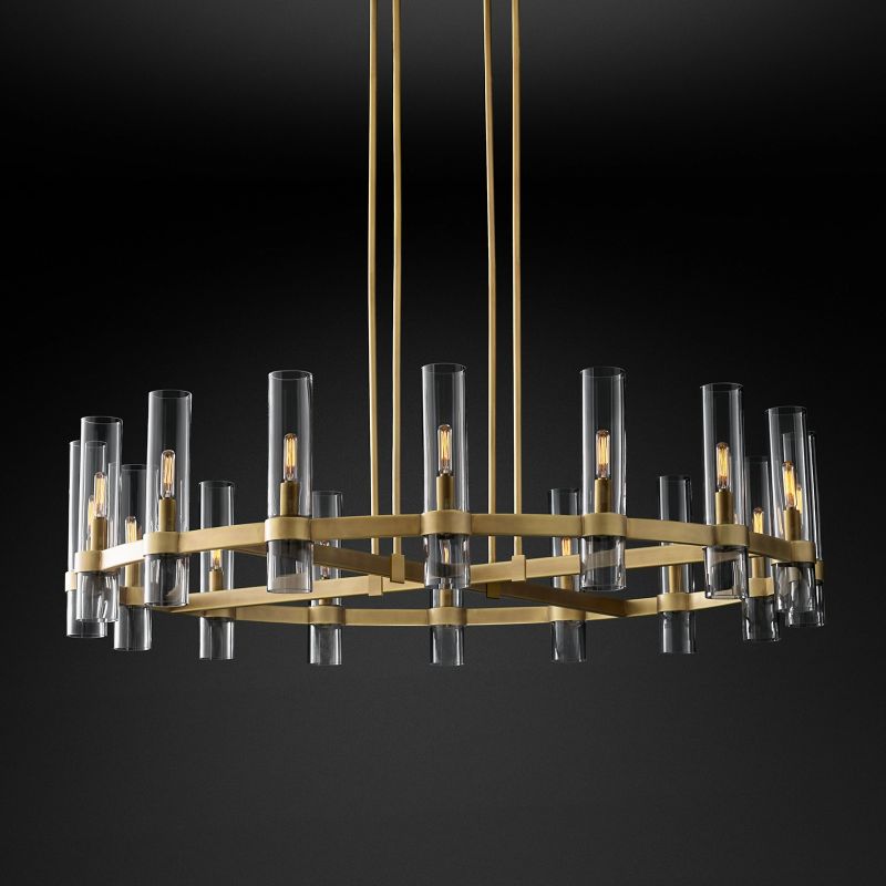 Felix Blown Glass Round Chandelier 48 inch main view