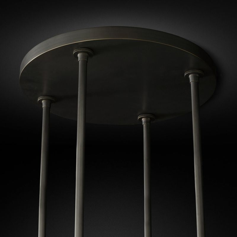 Felix Blown Glass Round Chandelier 48 inch detail view