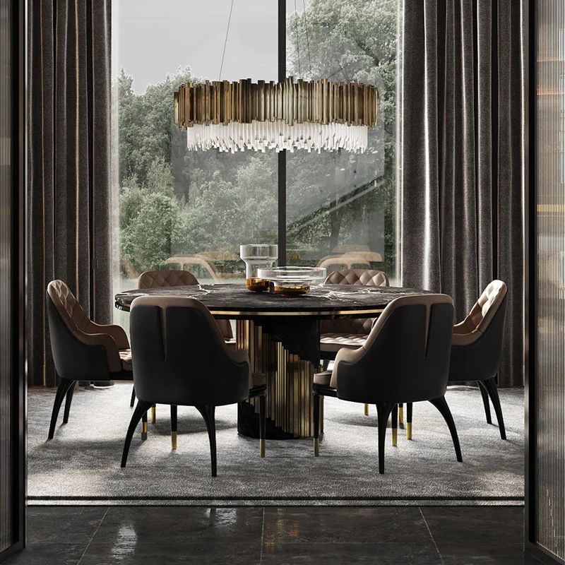 Brilliant Decorative Round Chandelier in crystal and stainless steel