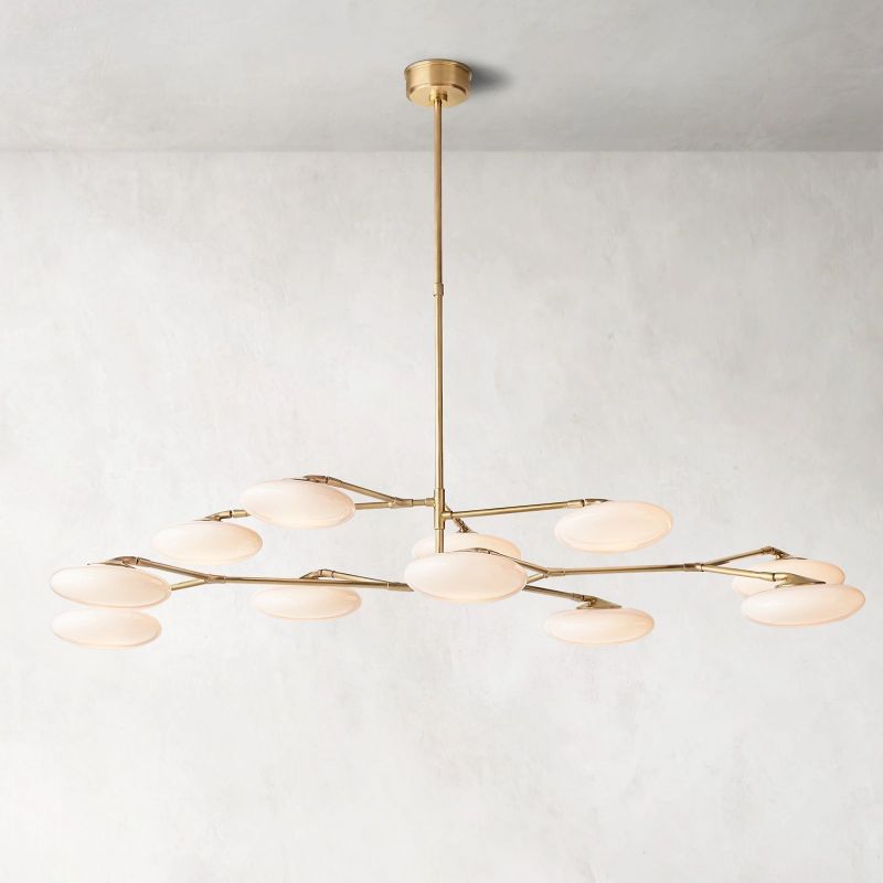 Brindille Linear Chandelier 65 inch front view