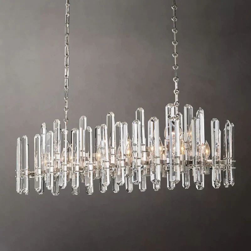 Natalia Prism Linear Chandelier 54 inch detail view