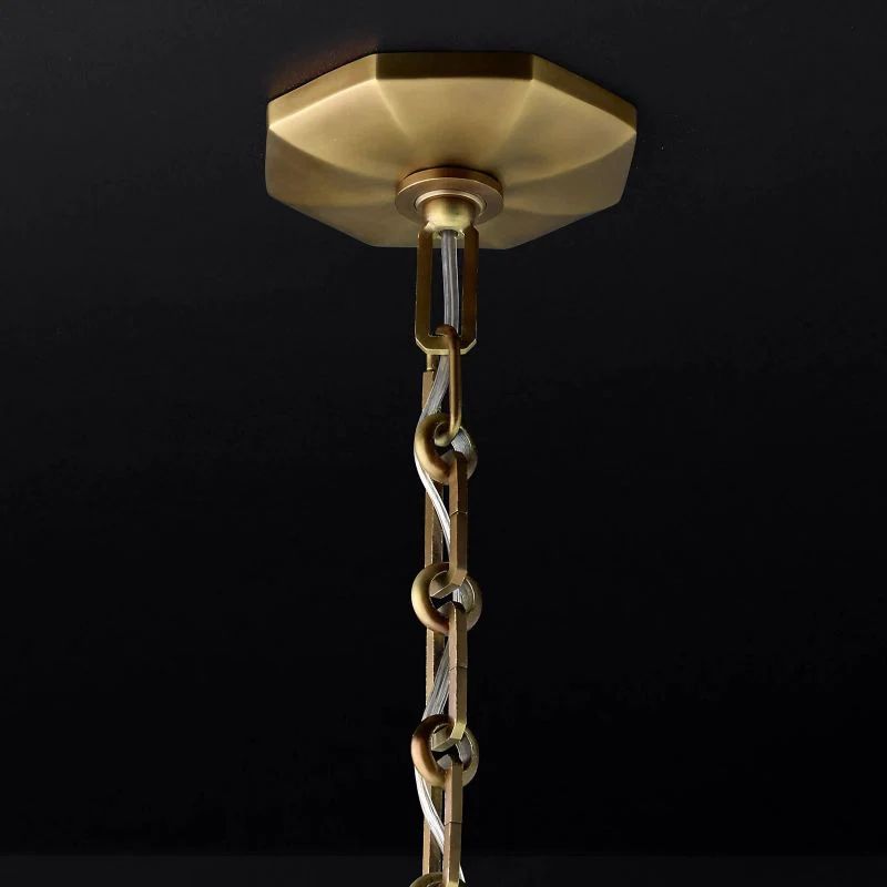 Natalia Prism Round Chandelier 24 inch detail view